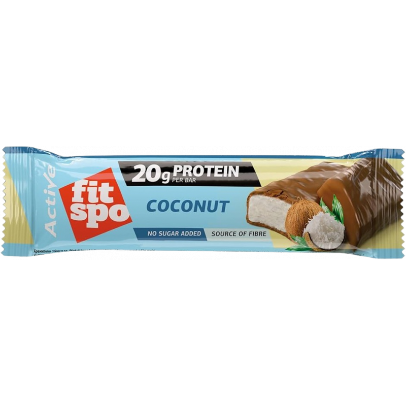 FITSPO BARRE PROTEIN COCO 50G 12/BOÎTE