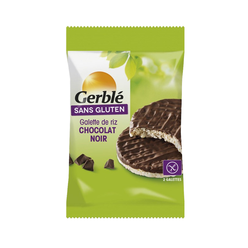 GALETTE RIZ CHOCOLAT NOIR GERBLE 28/BOÎTE