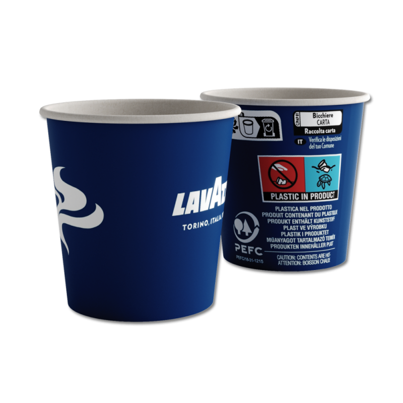GOBELETS CARTON LAVAZZA 16 CL - 6OZ - 100 GOBELETS X 1 RAME