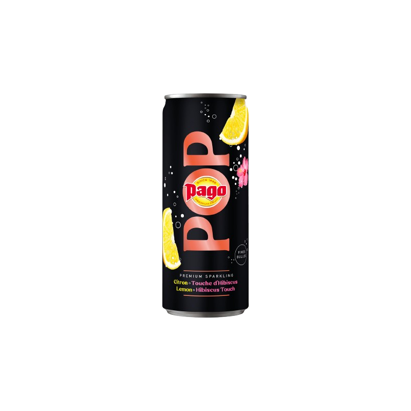POP CITRON HIBISCUS 25CL 12 BOUTEILLES