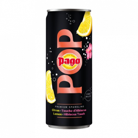 POP CITRON HIBISCUS 25CL 12 BOUTEILLES