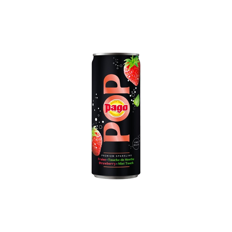 POP FRAISE MENTHE 25CL 12 BOUTEILLES
