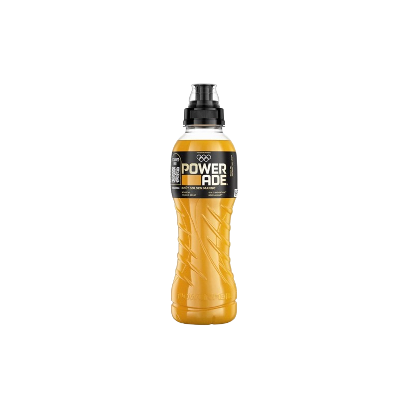 POWERADE GOLDEN MANGO 50CL 12 BOUTEILLES