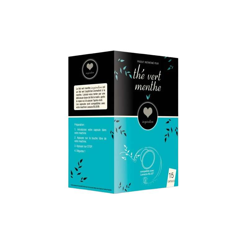 THÉ VERT MENTHE COMPATIBLE LAVAZZA BLUE - 50 CAPSULES