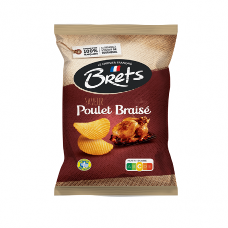 CHIPS BRETS POULET 25G 32/BOÎTE