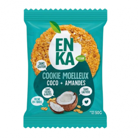 COOKIE MOELLEUX ENKA COCO AMANDES 26/BOÎTE