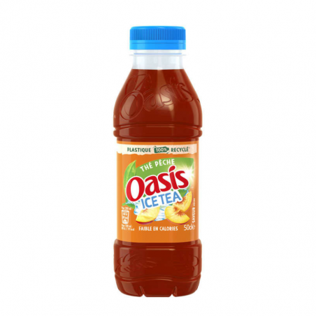OASIS ICE TEA PECHE PET 50 CL 12 BOUTEILLES