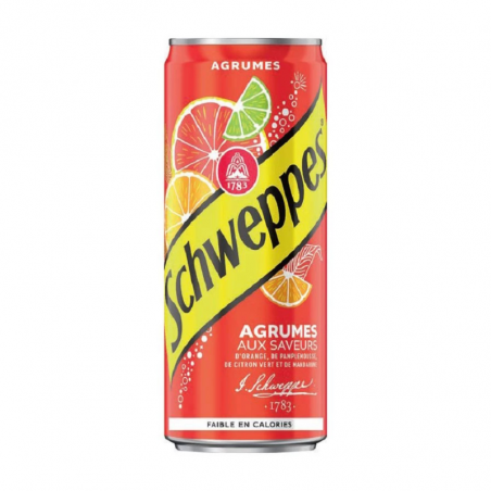 SCHWEPPES AGRUME 33 CL 24 CANETTES