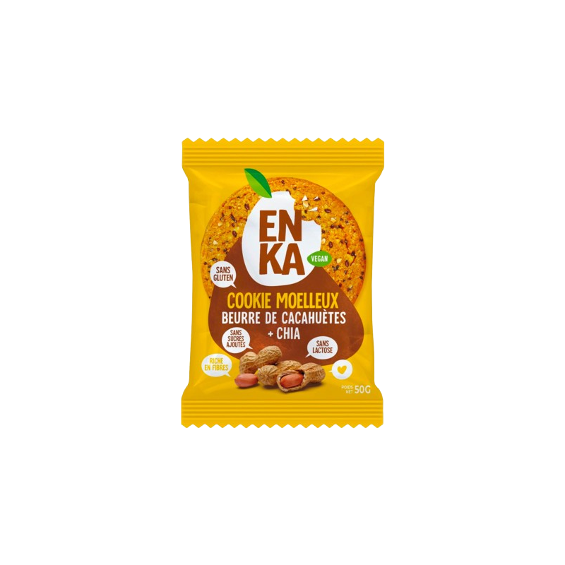 COOKIE MOELLEUX ENKA BEURRE CACAHUETES 26/BOÎTE