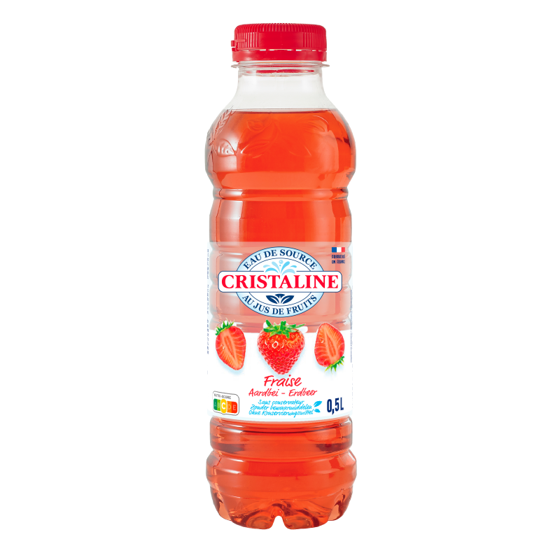 CRISTALLNE FRAISE PET 50 CL 24 BOUTEILLES